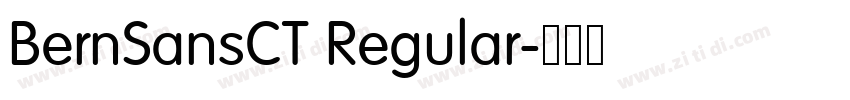 BernSansCT Regular字体转换